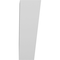 Ekena Millwork 5 1/2-in. W x 18-in. D x 18-in. H Traditional Architectural Grade PVC Knee Brace BRCP055X18X18TRA - alternate 6